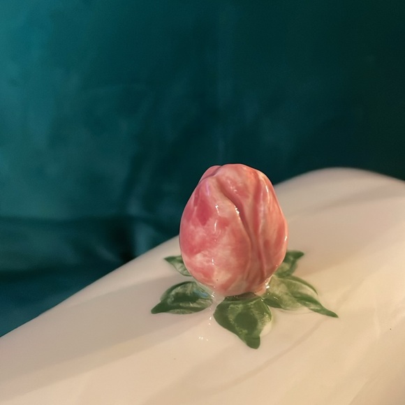 Floral Ceramic Butter Dish - Picture 6 of 8